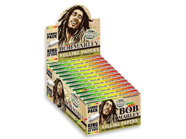 14320 - Bob Marley King Size Pure Hemp Organic Unbleached + TIPS     ( 24 )