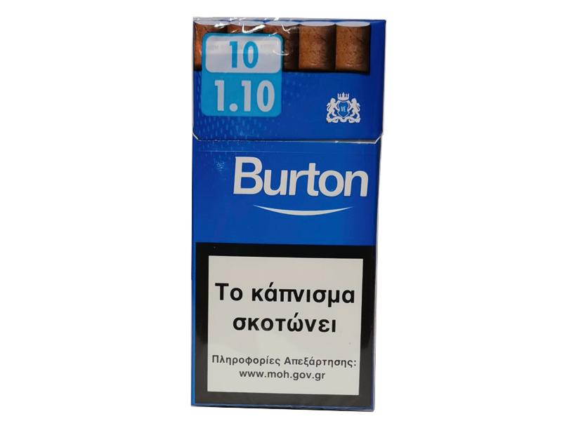 BURTON BLUE 10 Filter Cigarillos