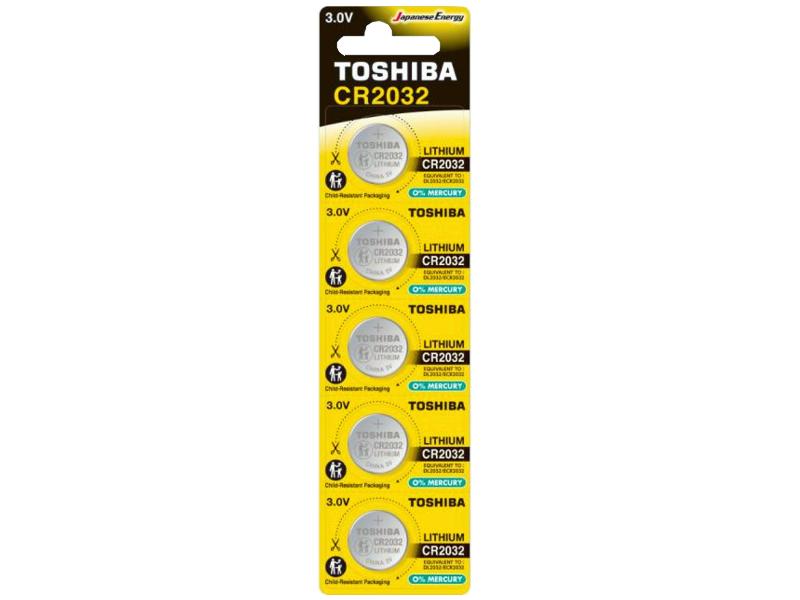 TOSHIBA CR2032 LITHIUM 3V (5 )